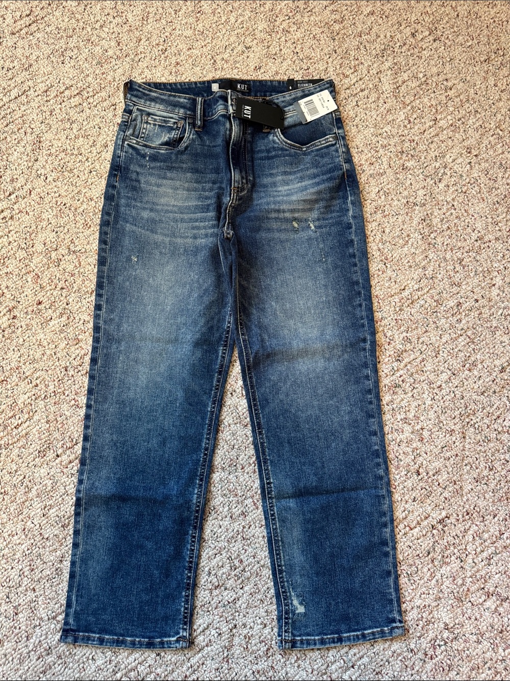Kut from the Kloth Men's Dark Blue Straight Leg Jeans
